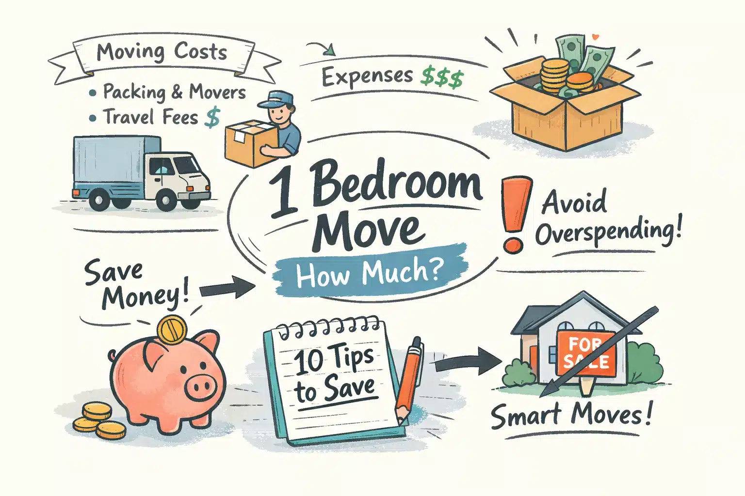 one bedroom moving cost real prices fees 10 ways to save